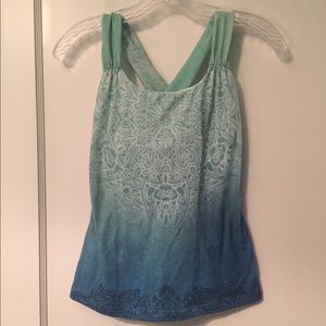 Prana 🙏 Green and Blue Ombré Tank